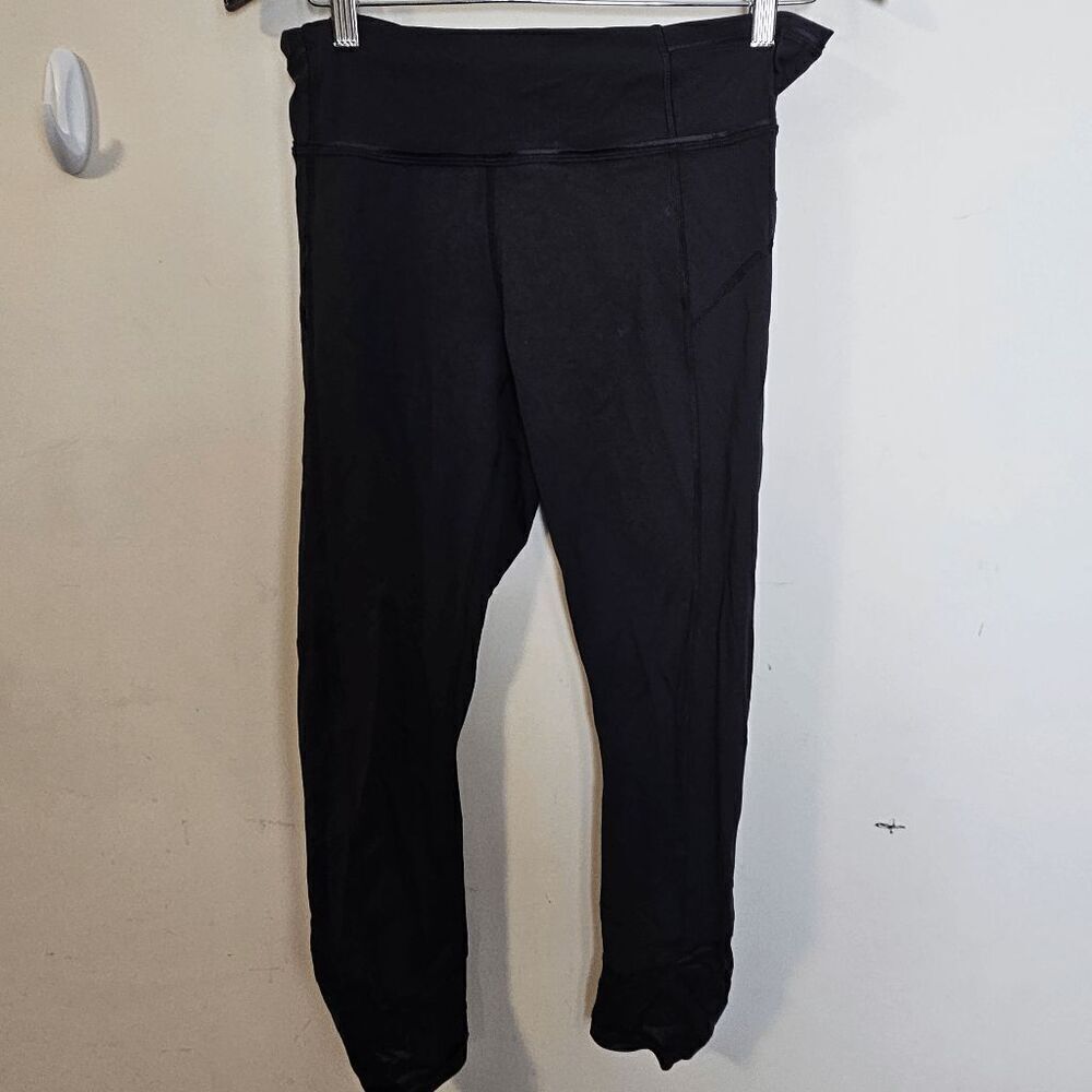 Lululemon Pace Queen Crop Leggings Women's Black Size 8